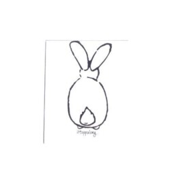 Rabbit Drawing Print - Card